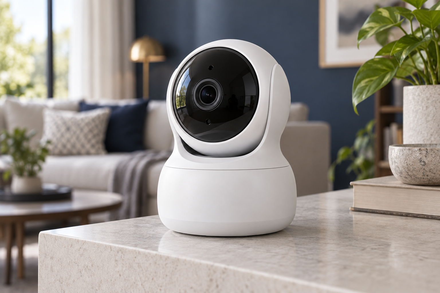 Unbranded indoor home IP security camera